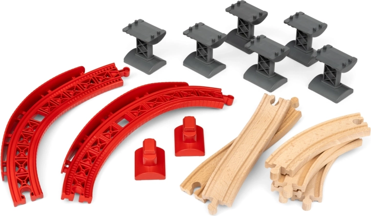 BRIO World – set de virages montants pour rails