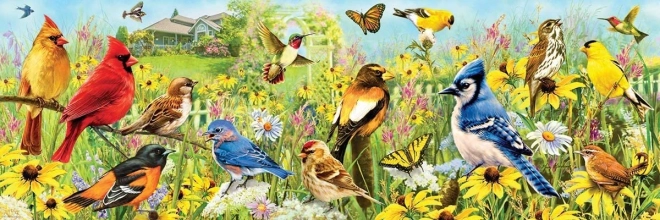 Puzzle panoramique Oiseaux de jardin 1000 pièces