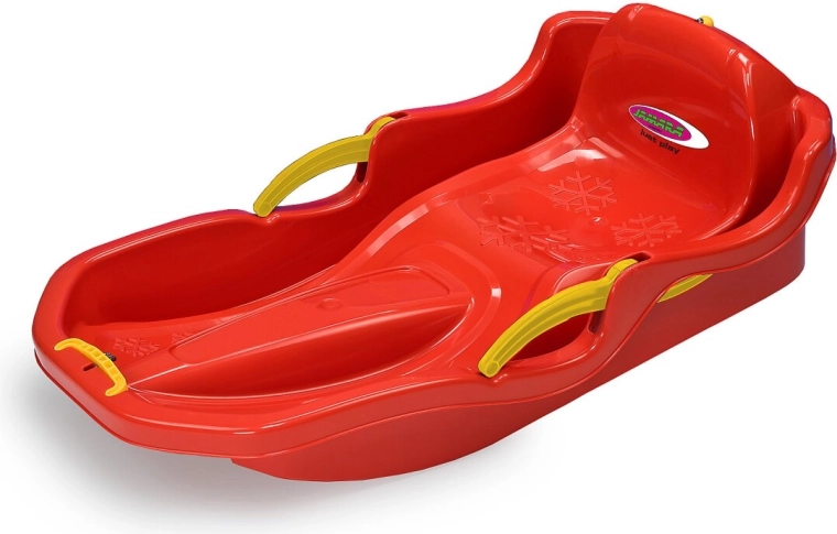 Luge Snow Play Comfort 80 cm rouge avec freins à main