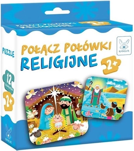 Jeu éducatif Associer les moitiés – motifs religieux