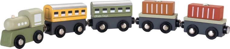2Kids Toys train en bois 2 en 1