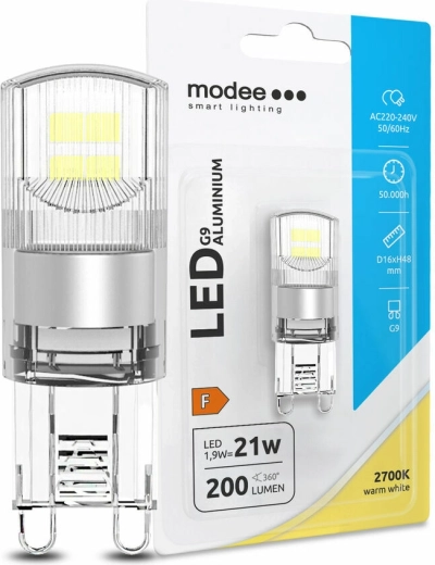 Ampoule LED G9 Modee 1,9 W blanc chaud