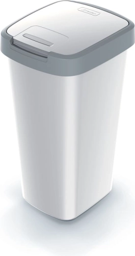 Poubelle Compacta Q Flap 25 l cendrée