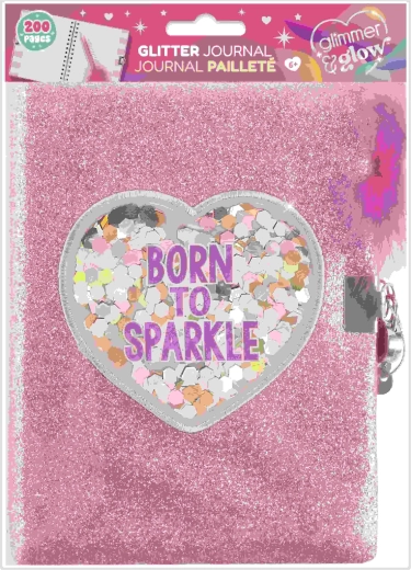 Journal pailleté Born to sparkle - 1 pièce