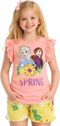 Ensemble fille composé d’un tee-shirt et d’un short Frozen