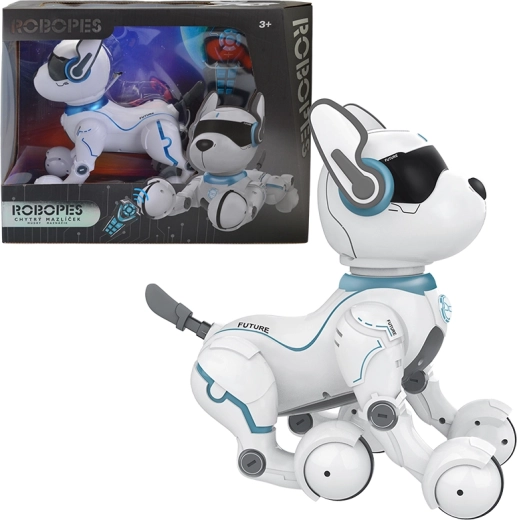 Chien robot interactif avec commande vocale et télécommande