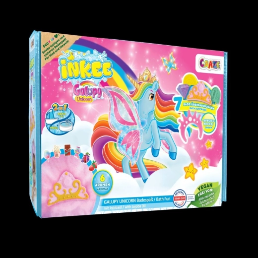 Coffret cadeau pour le bain INKEE Galupy Unicorn