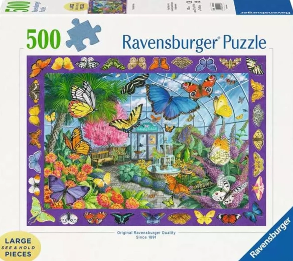 Puzzle Ravensburger Pavillon des papillons XXL 500 pièces