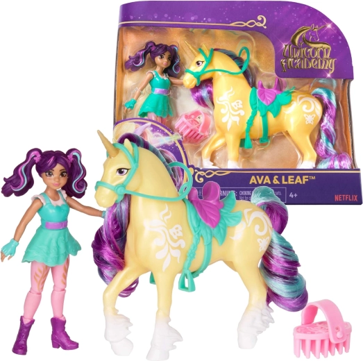 Unicorn Academy Ava et Leaf – poupée avec licorne et accessoires