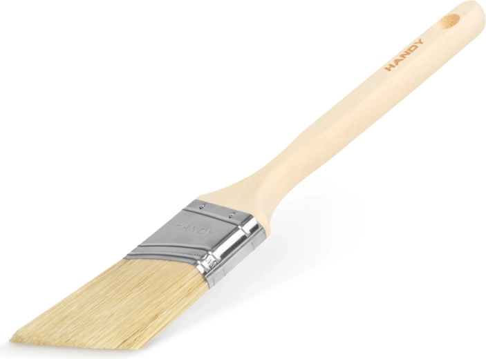 Pinceau plat de peintre à manche en bois, 63 mm