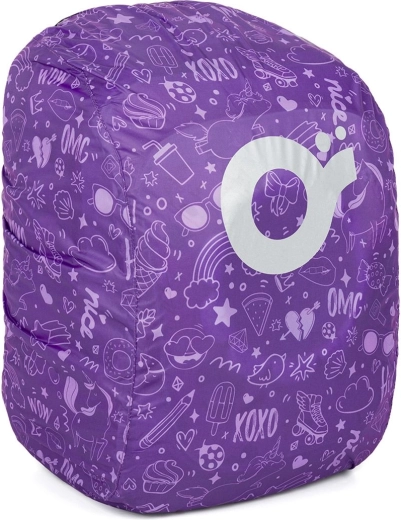 Housse de pluie violette pour sac à dos Topgal ZIGI