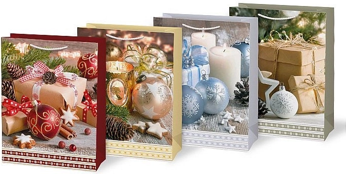 Sac cadeau en papier de Noël A5 imprimé - 1 pièce