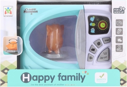 Four micro-ondes pour enfants à piles avec plateau tournant