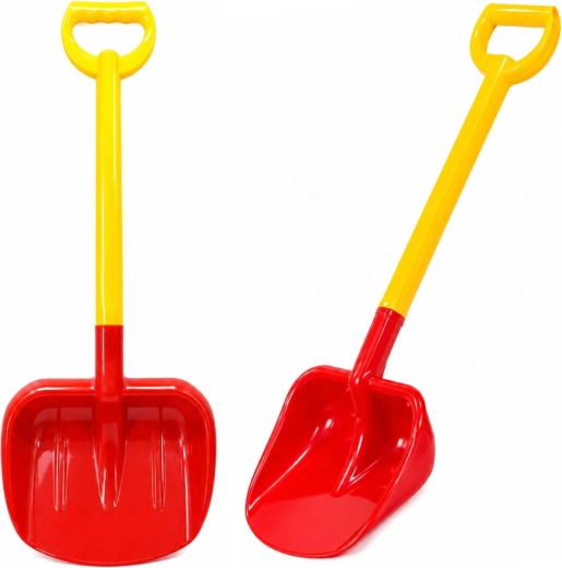 Grande pelle à sable pour enfants 63 cm rouge-jaune