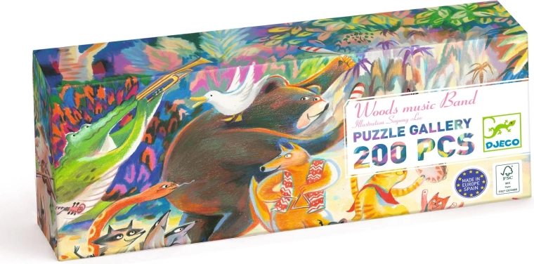 Puzzle Djeco La fanfare de la forêt, 200 pièces