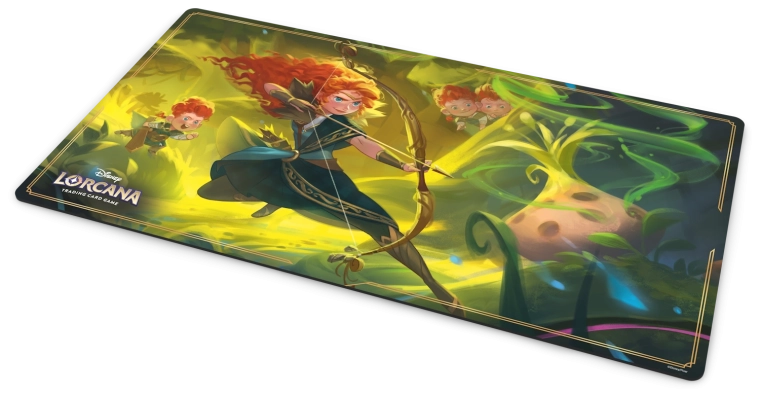 Disney Lorcana set 12 Unbekannte Wildnis tapis de jeu Merida