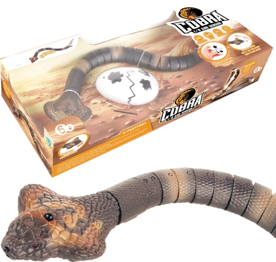 Serpent RC Cobra avec yeux lumineux et biomimétisme