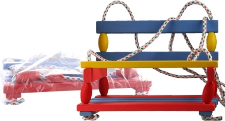 balançoire en bois pour enfants et adultes, bois naturel 40 × 30 cm