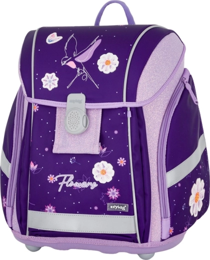 Sac à dos scolaire Premium Light Flowers violet