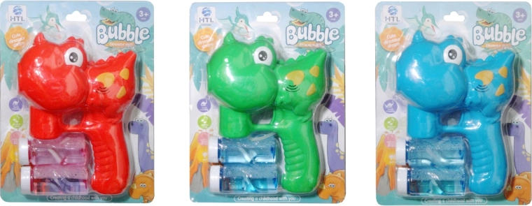 Pistolet à bulles dinosaure
