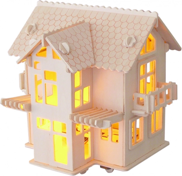 Puzzle 3D en bois Villa Européenne