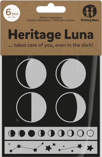 Autocollants réfléchissants PETITE&MARS Heritage Luna pour poussette