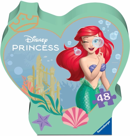 Puzzle Ravensburger Ariel dans un emballage cadeau en forme de personnage, 48 pièces