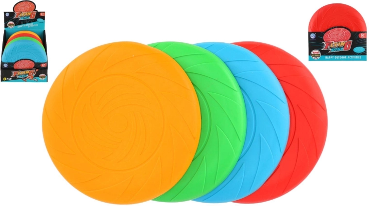 Assiettes volantes en silicone – set de 8 pièces, 4 couleurs