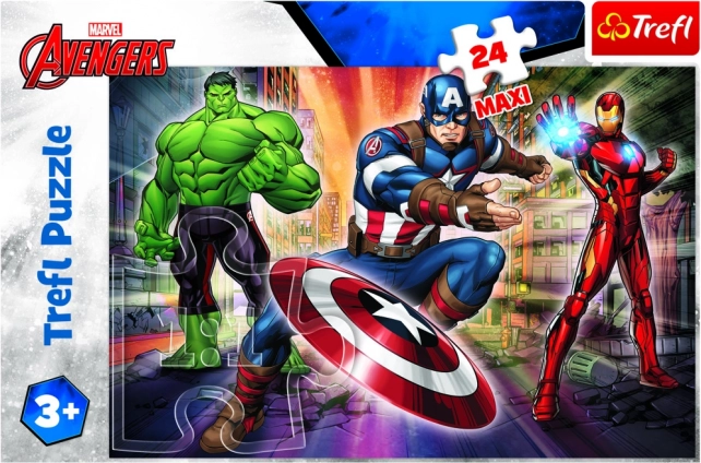 Puzzle 24 pièces maxi dans le monde des Avengers