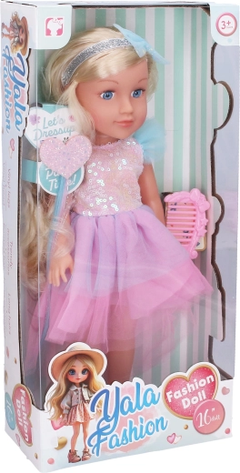 Poupée avec serre-tête et nœud, 40 cm
