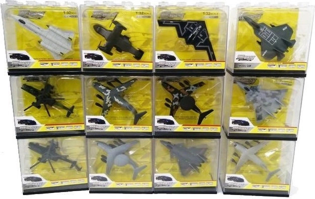Modèle d’avion 10 cm dans une boîte transparente (12 variantes) - 1 pièce