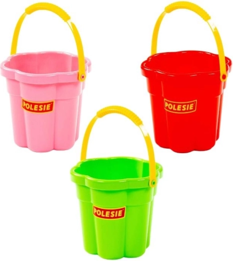 Seau en plastique pour enfants en forme de fleur - 1 pièce
