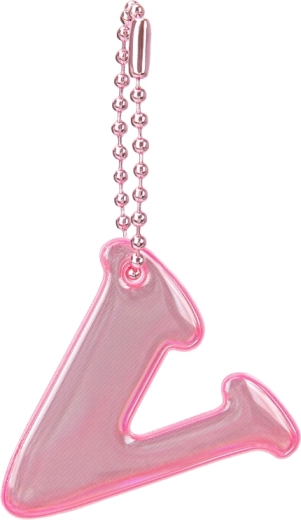 Pendentif réfléchissant Baagl lettre V