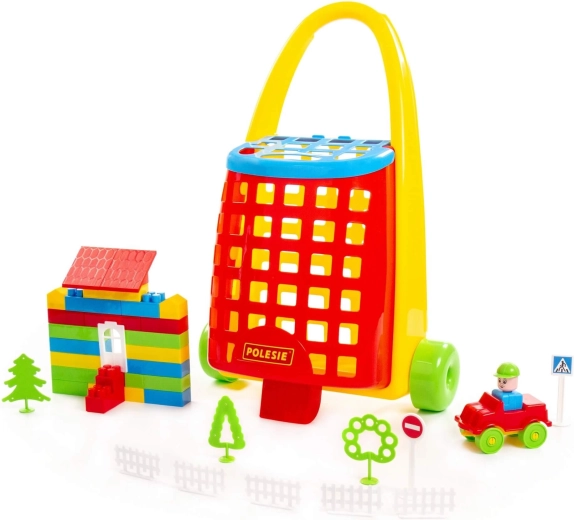 Chariot avec jeu de construction Builder (101 pièces)