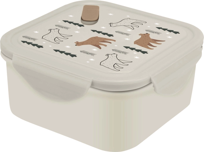 Boîte à goûter en plastique avec valve Kitchisimo 1200 ml ours
