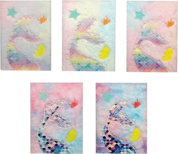 Journal en peluche avec queue de sirène