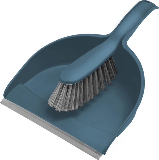 Balayette et pelle avec bord en caoutchouc Compact
