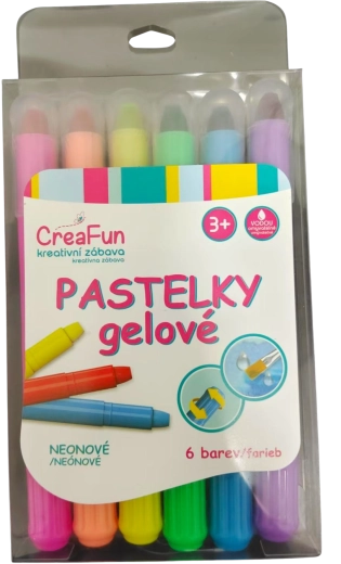 CreaFun crayons gel fluo – set de 6 pièces