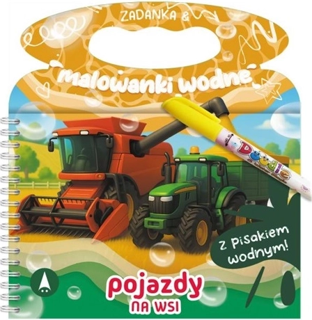 Activités et coloriage à l’eau – véhicules à la ferme