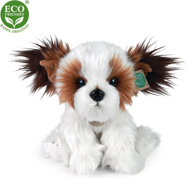 Chien en peluche shih tzu assis 28 cm ÉCO-RESPONSABLE