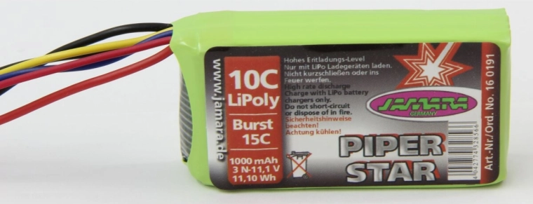 Batterie pour Piper Super Cub EPP 11,1 V 1000 mAh
