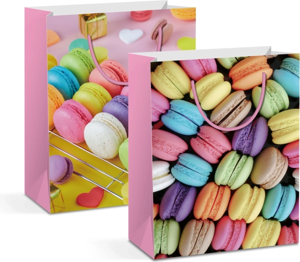 Sac cadeau en papier de Noël pour bouteille - 1 pièce