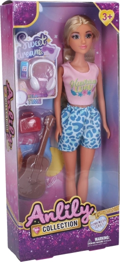 Poupée avec accessoires musicaux 30 cm