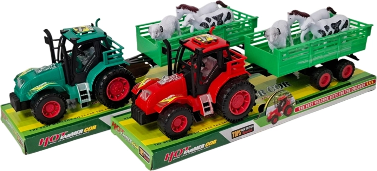 Tracteur interactif avec remorque et animaux de ferme SWEDE