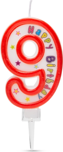 Bougie d’anniversaire chiffre 9