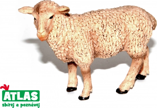Figurine de mouton peinte à la main de 9 cm