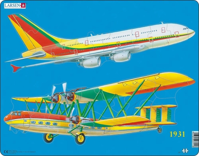 Puzzle avions histoire et présent 23 pièces