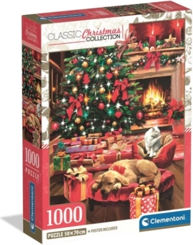 Puzzle Clementoni 1000 pièces XMAS Cool – Noël au coin du feu
