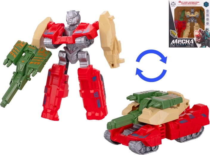 Char tank/robot transformable 16,5 cm