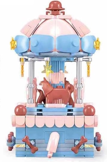 Sluban manège avec petit animal – chien, jeu de construction